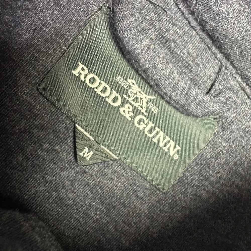 Rodd & Gunn Men Evans Creek Top Quilted Creek Full Zip Jacket Blue Charcoal M